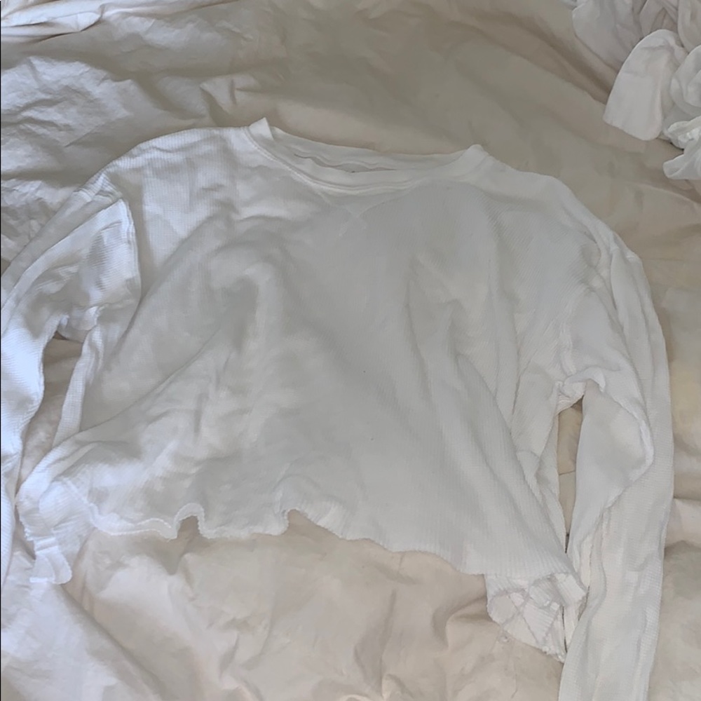 long sleeve crop top